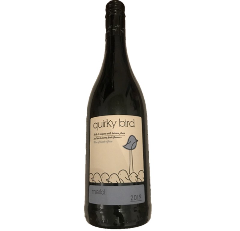 Quirky Bird Merlot Wine of South Africa