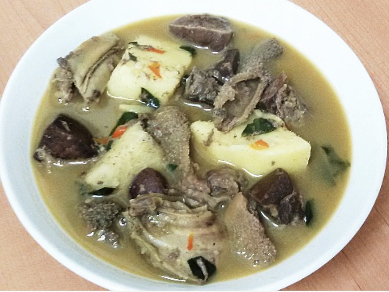 African Pepper Pot Soup with Yam